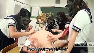 CFNM Gas Mask Japanese Schoolgirls Subtitles
