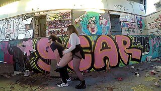 I Dominate my Husband in an Abandoned Pool