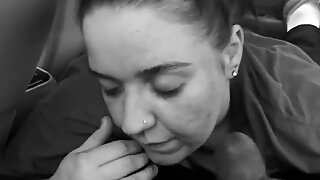 Thot Giving Head in Car while her Daughter and BF in the House Sleep
