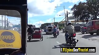 Horny FILIPINA gets hammered by STRANGER's big cock